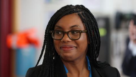 Conservative Party leader Kemi Badenoch during her visit to Farleigh Hospice in Chelmsford, Essex. Picture date: Friday May 9, 2025. PA Photo.