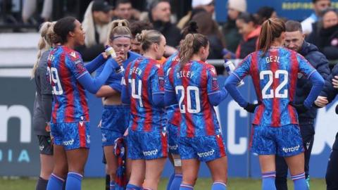 Crystal Palace Women react to defeat in the WSL