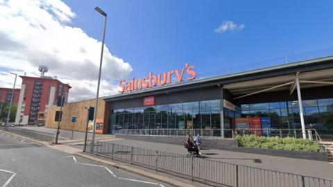 A general view of the Sainsbury's store on Raglan Street in Wolverhampton 