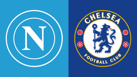 Napoli and Chelsea club badges