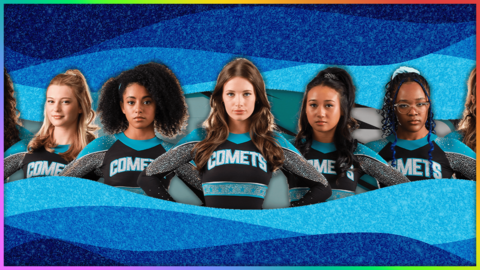 A group of female cheerleaders