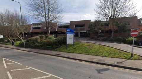 The outside of the Swan Centre car park in Leatherhead