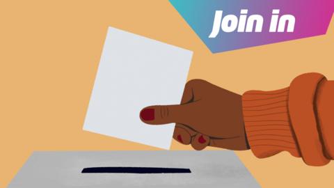 Hand posting a vote