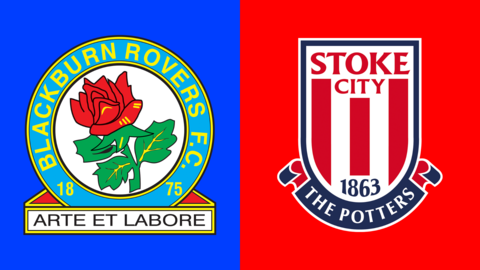 Blackburn Rovers and Stoke City's club badges