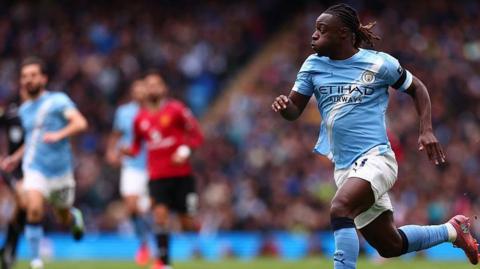 Manchester City winger Jeremy Doku