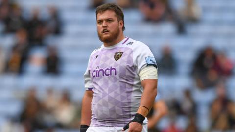 Alfie Petch on the pitch during a game for Northampton