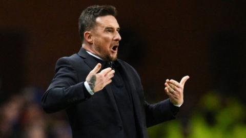 Rangers' interim manager Barry Ferguson faces Celtic on Sunday