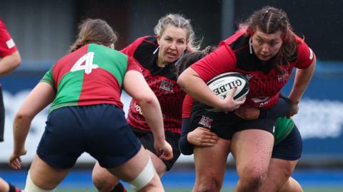 Stella Orrin of Brython Thunder drives forward