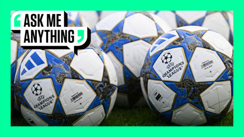 Champions League footballs