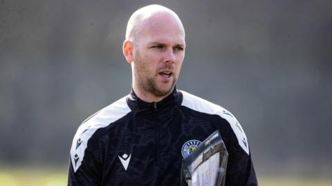 St Mirren interim manager Craig McLeish in training