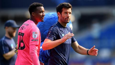 Brian Barry-Murphy celebrates victory over Rotherham with Nathan Trott