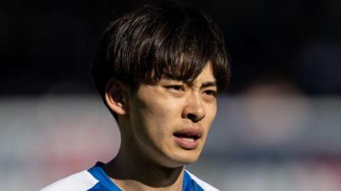 Koki Saito in action.