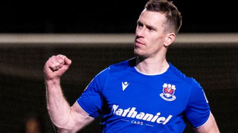 Chris Venables celebrates scoring
