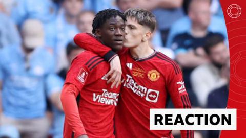 Goalscorers Kobbie Mainoo and Alejandro Garnacho reflect on Man Utd FA Cup victory