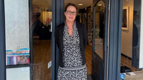 Alison Taylor, manager of Nova Fina Art