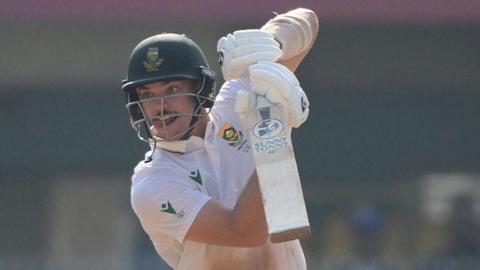 South Africa's Tristan Stubbs batting