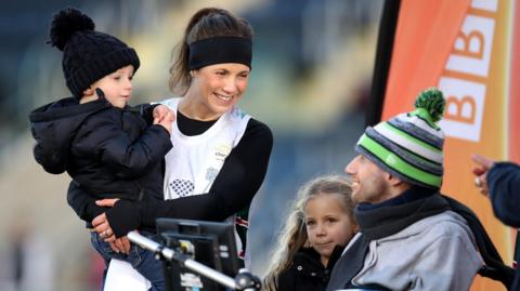 Lindsey Burrow with late husband Rob Burrow 