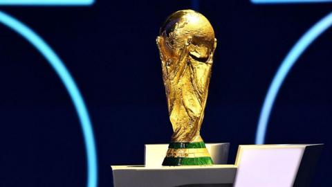 The World Cup trophy