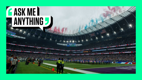 NFL match at the Tottenham Hotspur stadium