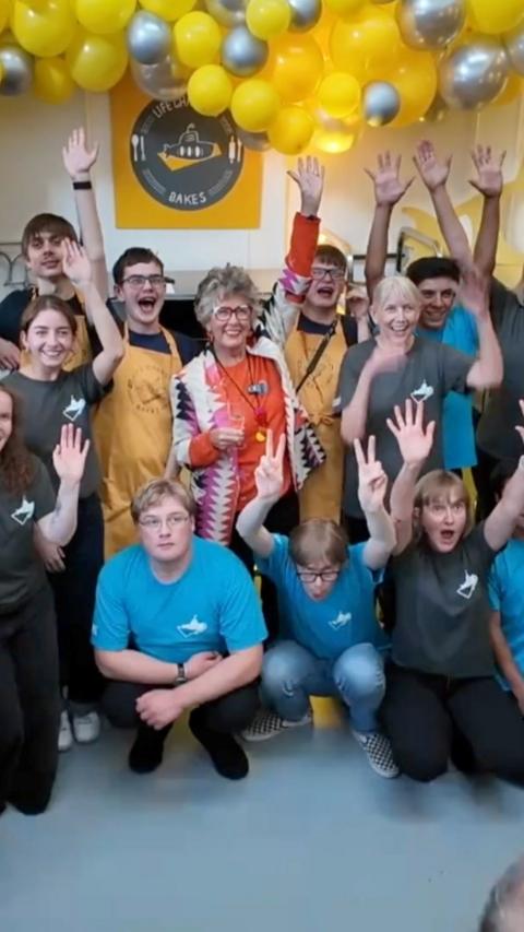Prue Leith opens Witney's Life-Changing Bakery.