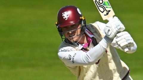 Tom Banton plays a cover drive