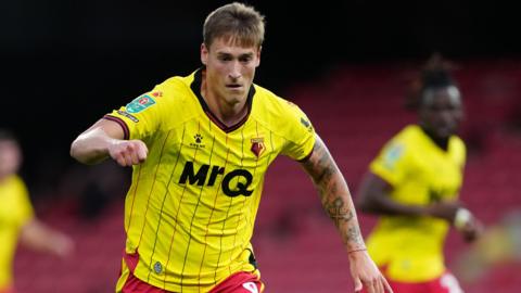 Mileta Rajovic in action for Watford