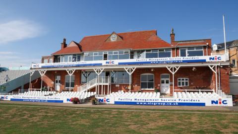 The pavilion at Scarborough cricket club 