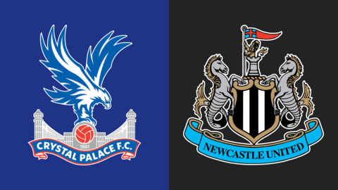 Crystal Palace and Newcastle United club badges