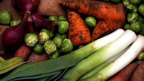 A selection of vegetables 