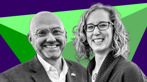 Patrick Harvie and Lorna Slater