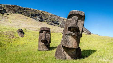 Easter Island Moai Statues.