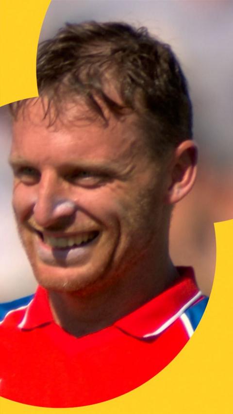 Jos Buttler smiling after being dropped