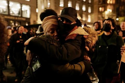 Protest outside Old Bailey