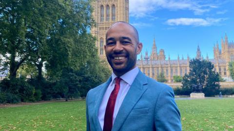 Lib Dem MP Josh Babarinde in Westminster