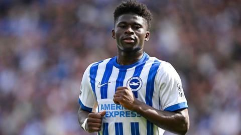 Brighton midfielder Carlos Baleba