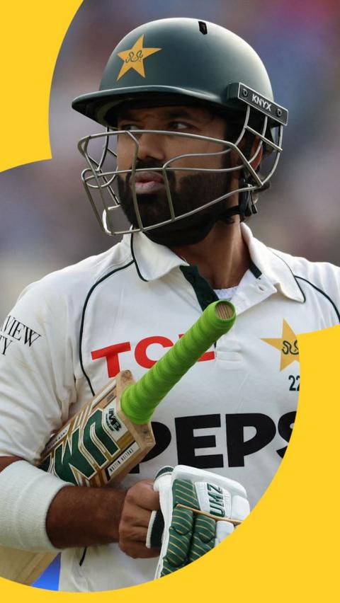 Muhammad Rizwan after getting out 