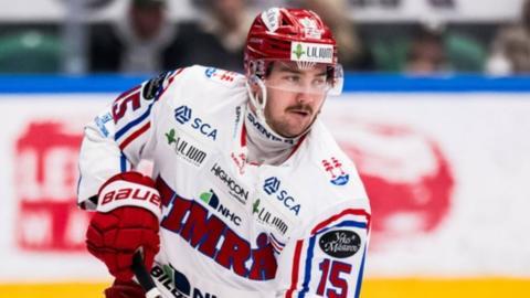 Panu Mieho in the red and white of Timra