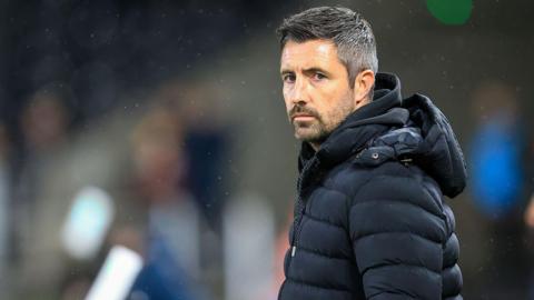 Alan Sheehan on the touchline 