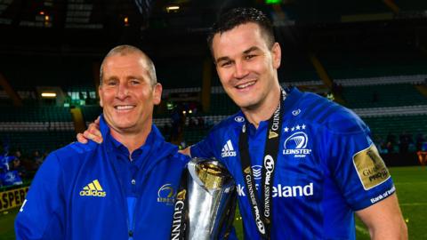 Stuart Lancaster and Johnny Sexton