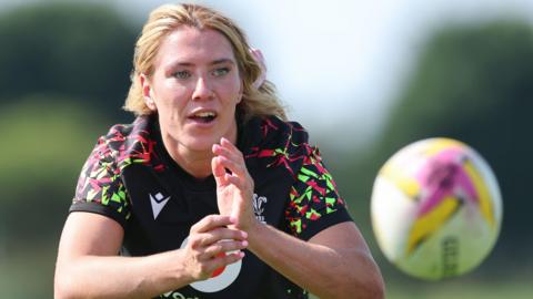 Georgia Evans in Wales training