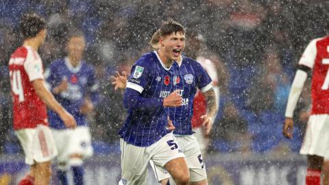 Troy Perrett celebrates