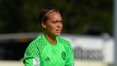 Becky Spencer in action for Tottenham