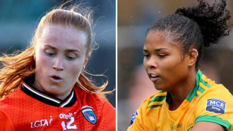 Armagh's Blaithin Mackin and Donegal's Abigail Temple Asokuh