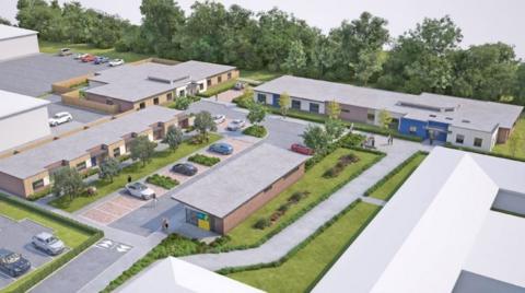 Artist's impression of the new buildings at the Avalon Centre