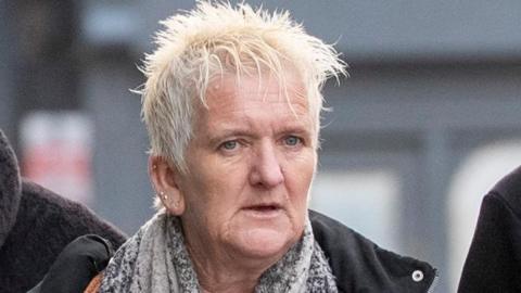 Mandy Wixon, 56, arrives at Gloucester Crown Court in January 2026