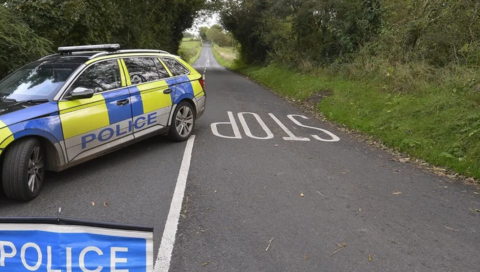 Police car in Broughshane