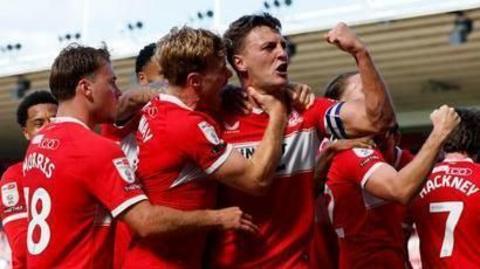 Dael Fry celebrates his goal 