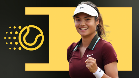 Emma Raducanu celebrates at Queen's