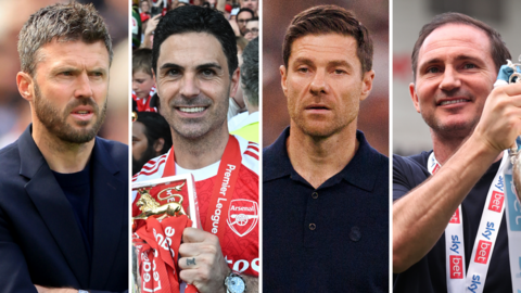 Michael Carrick, Mikel Arteta, Xabi Alonso and Frank Lampard
