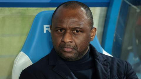 Patrick Vieira in the dugout